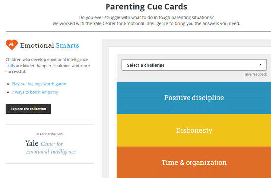 Screenshot of Parenting Cue Cards on GreatSchools Screenshot of Parenting Cue Cards on GreatSchools
