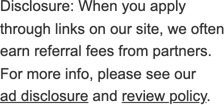 Advertiser Disclosure