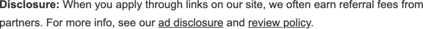 Advertiser Disclosure