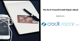 Photo of a credit card, note pad, and eBook
