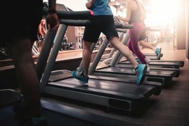 People Running on Treadmills