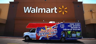 Photo of Making Change at Walmart tour bus