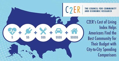 C2ers Cost Of Living Index Provides City To City Spending Comparisons C2ers Cost Of Living Index Provides City To City Spending Comparisons