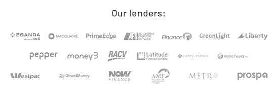 Screenshot of lenders from CarLoans.com.au website Screenshot of lenders from CarLoans.com.au website