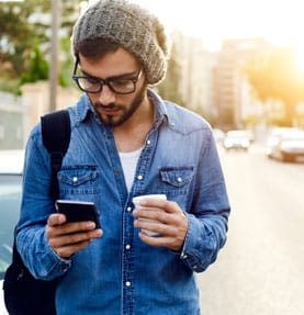 Man Holding Phone Man Holding Phone