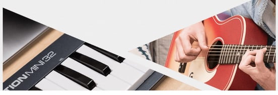 Screenshot of banner from Amper's website Screenshot of banner from Amper's website