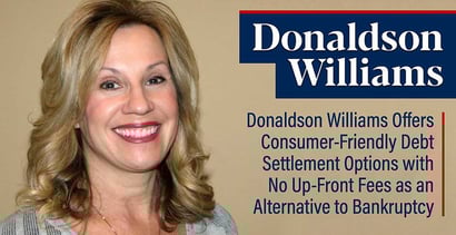 Donaldson Williams Offers Consumer Friendly Debt Settlement Donaldson Williams Offers Consumer Friendly Debt Settlement