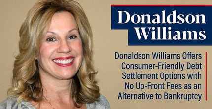 Donaldson Williams Offers Consumer Friendly Debt Settlement
