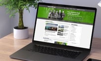 Laptop Website homepage