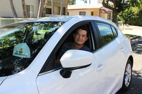 Harry Campbell in Car