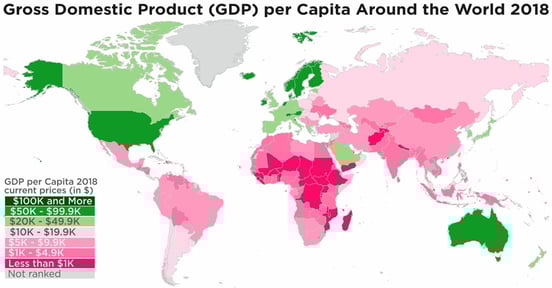 HowMuch.net GDP study graphic HowMuch.net GDP study graphic
