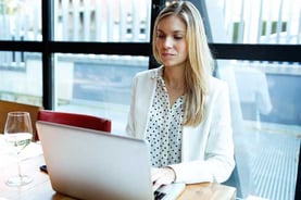 Woman Using Laptop