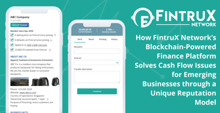 FintruX Network’s Blockchain Finance Platform for SMEs