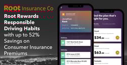 Root Rewards Responsible Driving Habits with up to 52% Savings on Consumer Insurance Premiums