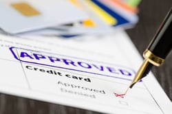 Stock Photo of a Credit Card Application Approval Stock Photo of a Credit Card Application Approval