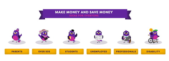 Screenshot of MoneyMagpie categories Screenshot of MoneyMagpie categories