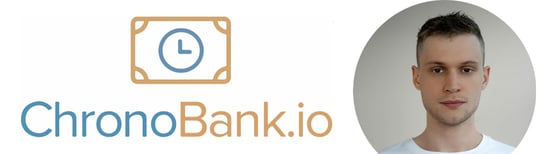 Collage of ChronoBank logo and photo of Florenz Brunner Collage of ChronoBank logo and photo of Florenz Brunner