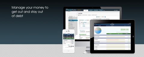 Screenshot of BudgetTracker web app