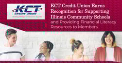 KCT Credit Union Earns Recognition for Supporting Illinois Community Schools and Providing Financial Literacy Resources to Members