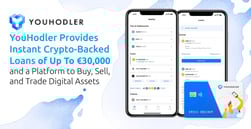 YouHodler Provides Instant Crypto-Backed Loans of Up To €30,000 and a Platform to Buy, Sell, and Trade Digital Assets