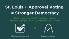 The Center for Election Science St. Louis banner ad