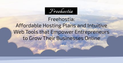 Freehostia Offers Affordable Web Hosting For Entrepreneurs