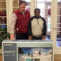Brett Ballard and Customer Lola Mae Stackhouse Brett Ballard and Customer Lola Mae Stackhouse