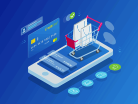 Credit Card and Ecommerce Graphic Credit Card and Ecommerce Graphic