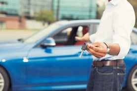 Man Holding Car Keys Man Holding Car Keys