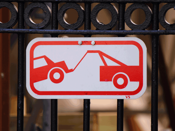 Stock Photo of a Vehicle Being Towed Stock Photo of a Vehicle Being Towed