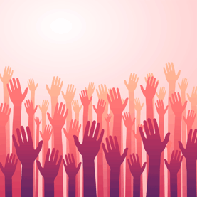 Raising Hands Graphic Raising Hands Graphic