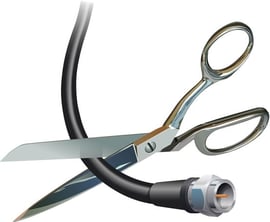 Scissors Cutting Cable 