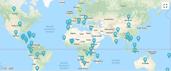 Volunteer Opportunities Map Volunteer Opportunities Map