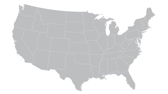 Map of the U.S. Map of the U.S.