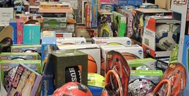 Photo of toys from Star City Stocking Stuffers program Photo of toys from Star City Stocking Stuffers program