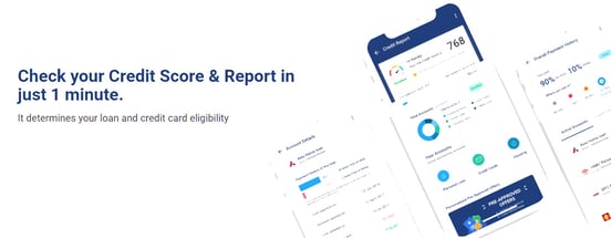 Screenshot of IndiaLends free credit score Screenshot of IndiaLends free credit score