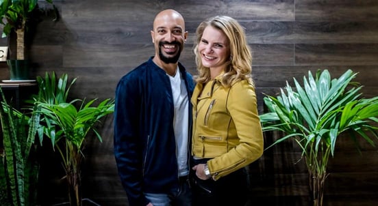 Photo of Clearbanc Co-Founders Andrew DâSouza and Michele Romanow Photo of Clearbanc Co-Founders Andrew DâSouza and Michele Romanow
