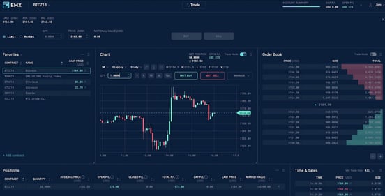 Screenshot of EMX dashboard Screenshot of EMX dashboard