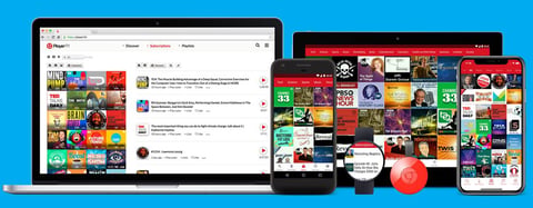 Screenshot of Player FM on devices Screenshot of Player FM on devices
