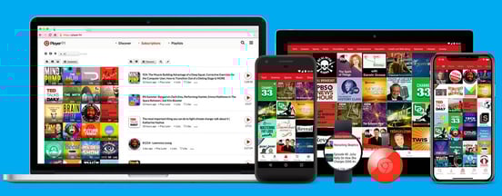 Screenshot of Player FM on devices Screenshot of Player FM on devices
