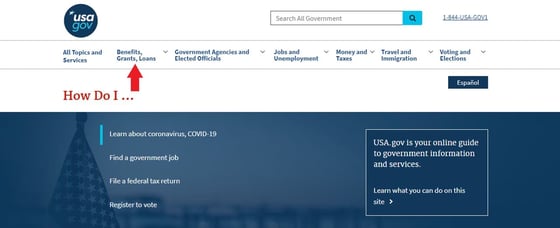 USA.gov Screenshot USA.gov Screenshot