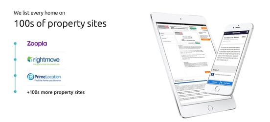 Screenshot of Doorsteps property site integration Screenshot of Doorsteps property site integration