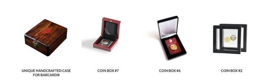 Screenshot of Denarium Bitcoin display cases Screenshot of Denarium Bitcoin display cases
