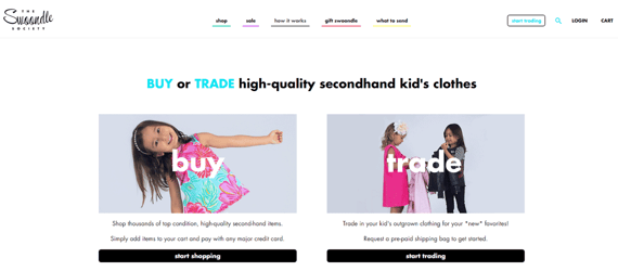 Screenshot of The Swoondle Society's website Screenshot of The Swoondle Society's website