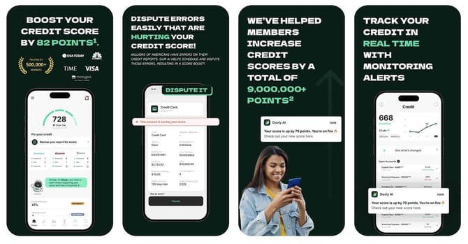 Dovly AI iPhone screenshots from the Apple App Store