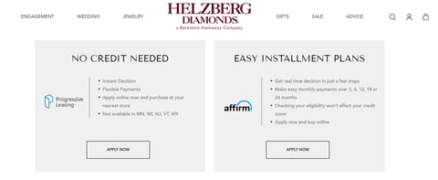 Helzberg Diamonds Screenshot