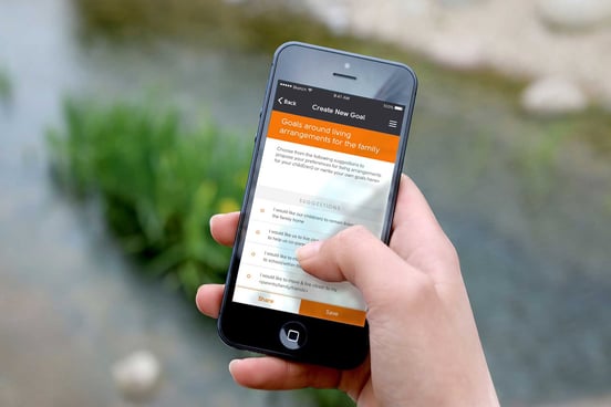 Photo of Amicable app on mobile device Photo of Amicable app on mobile device