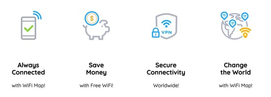 Screenshot of WiFi Map benefits
