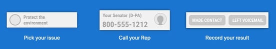 Screenshot from 5 Calls website Screenshot from 5 Calls website