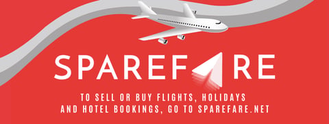 SpareFare banner and logo SpareFare banner and logo